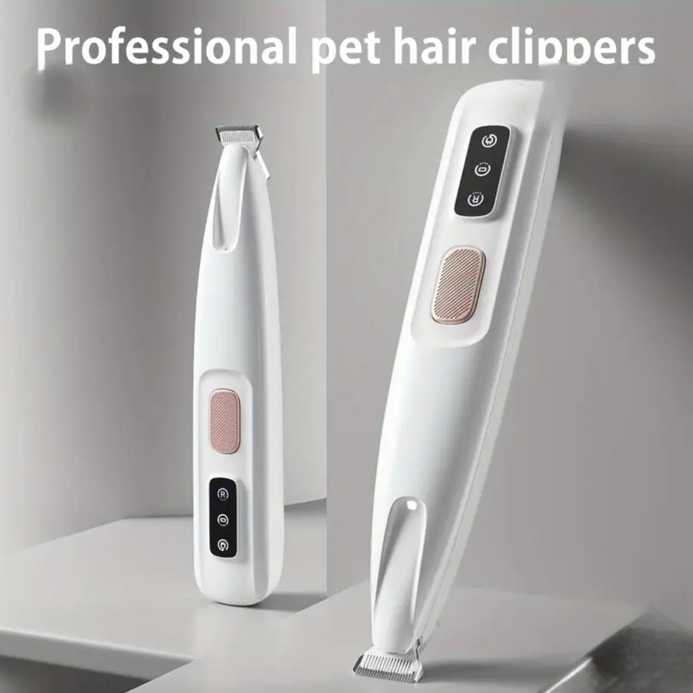 Professional Pet Hair Clippers in White with Rose Gold Accent- NIP